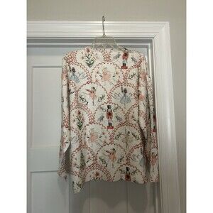 Feminine Ivory Nutcracker Theme Women Sweater Size 0XL Christmas Holiday Ballet